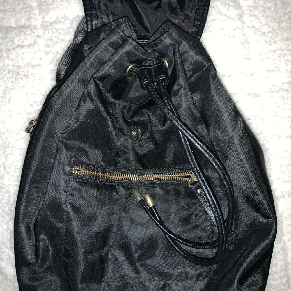 Black Polyester Backpack. - image 2